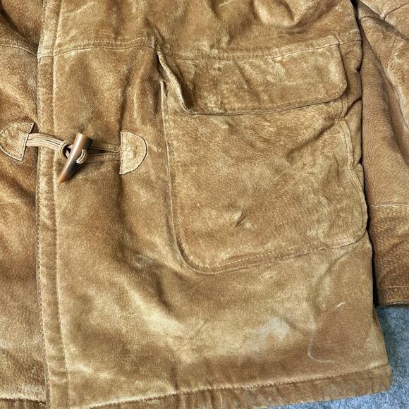 Wilson’s Leather Adventure Bound Men’s Suede Utility Jacket Coat Lined- Large - Picture 12 of 16